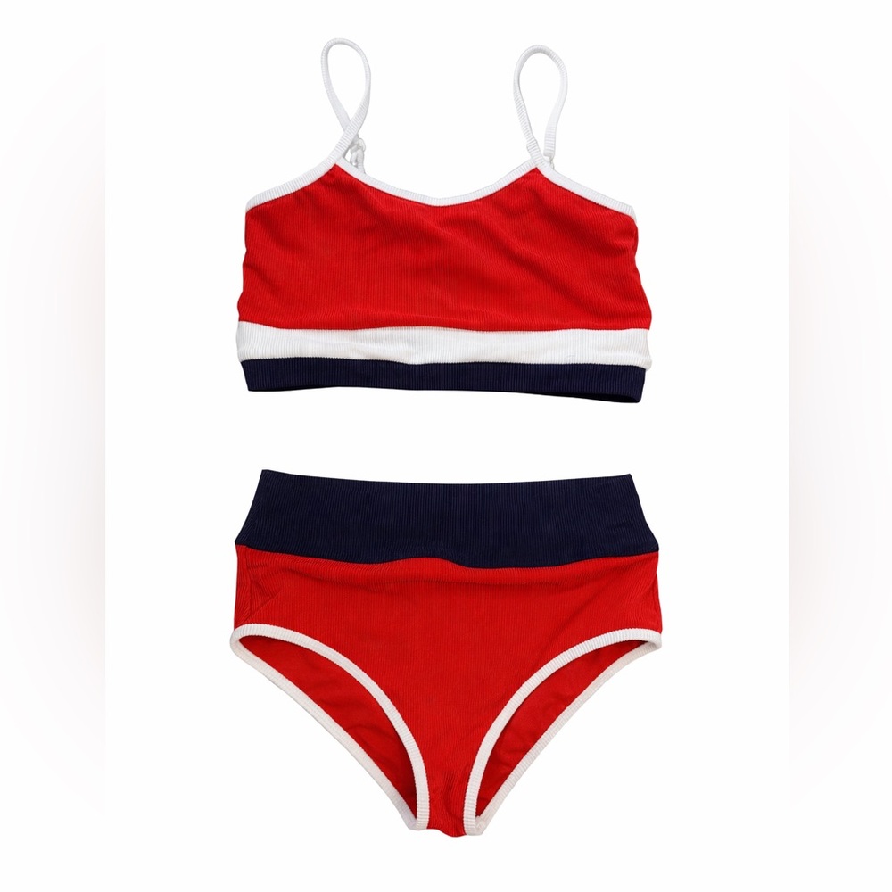 Beach Riot Bikini Set – Size 13/14 – NWOT Never Worn ❤️🤍💙